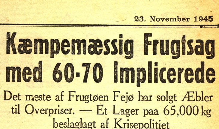 Frugtsagen i 1945