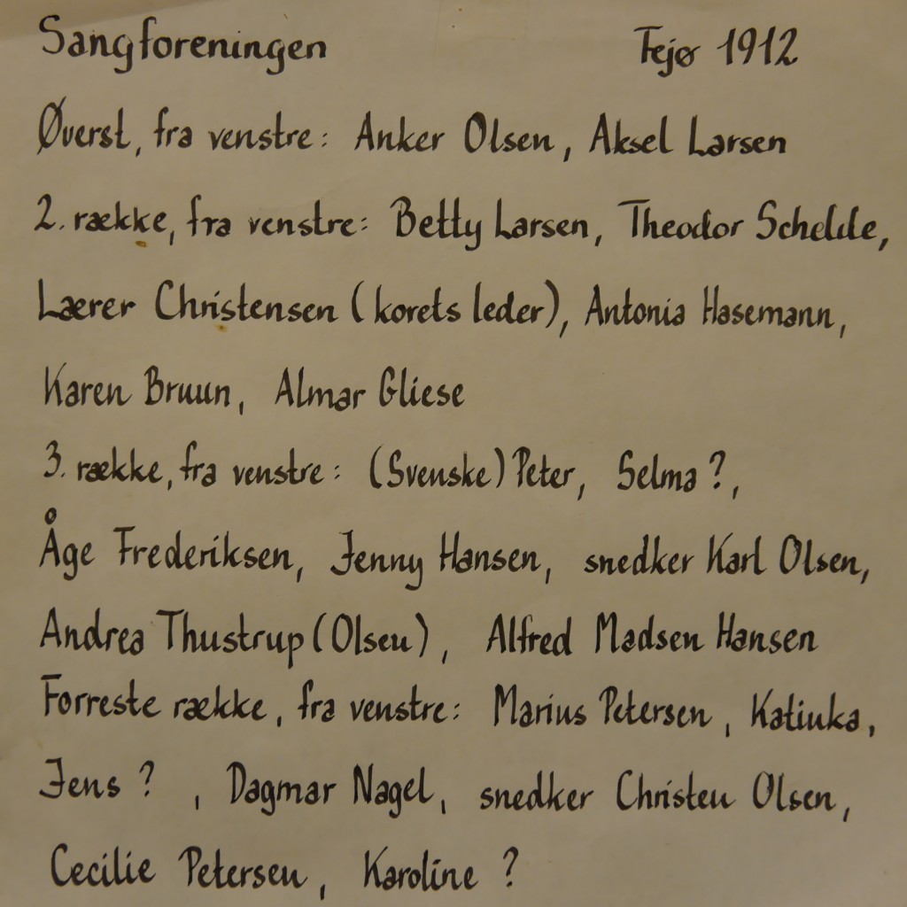 Medlemmer af Afholdssamfundets Sangforening 1912