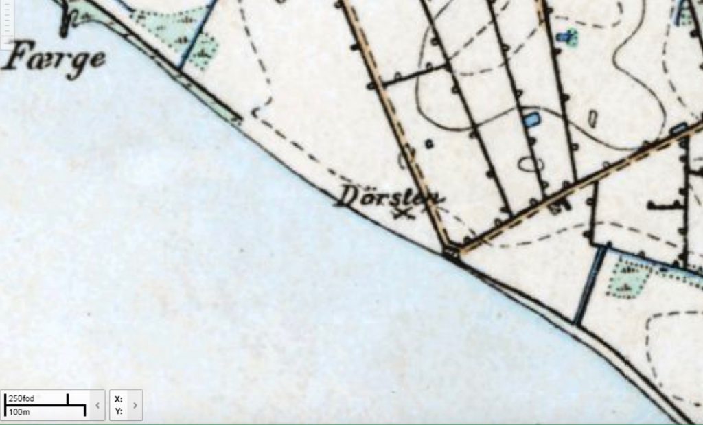 Høje målebordsblad 1842 - 1899. Geodatastyrelsen.